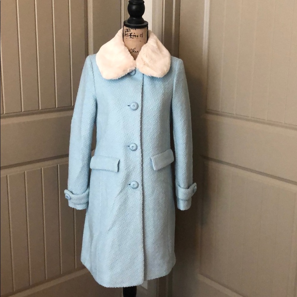 Blue dress coat